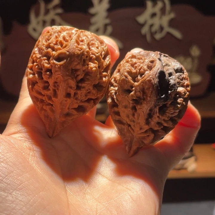 文玩核桃吊坠金****-七彩
