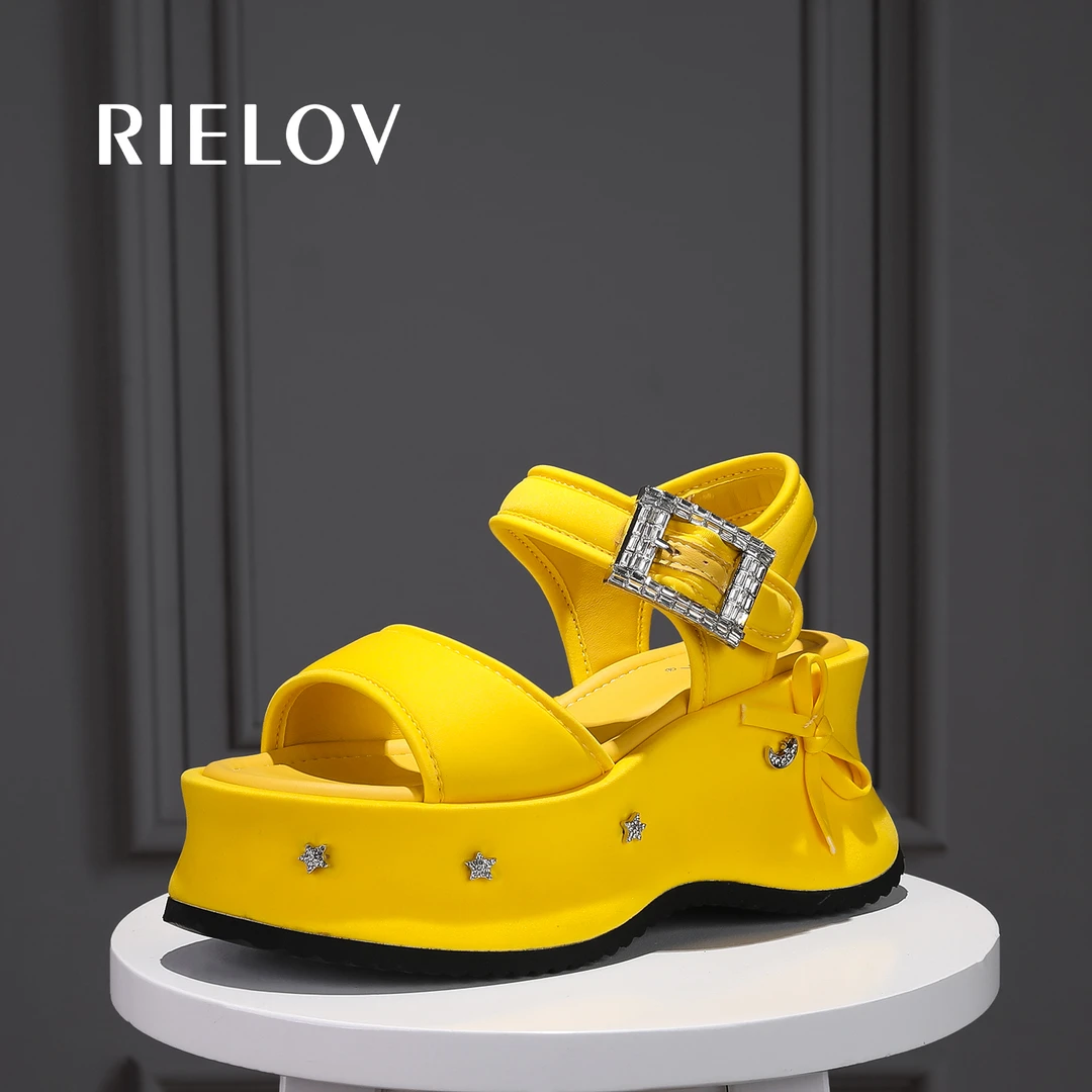 丽丽 RIELOV增高9cm时尚潮流百搭女士时装凉鞋5259-3