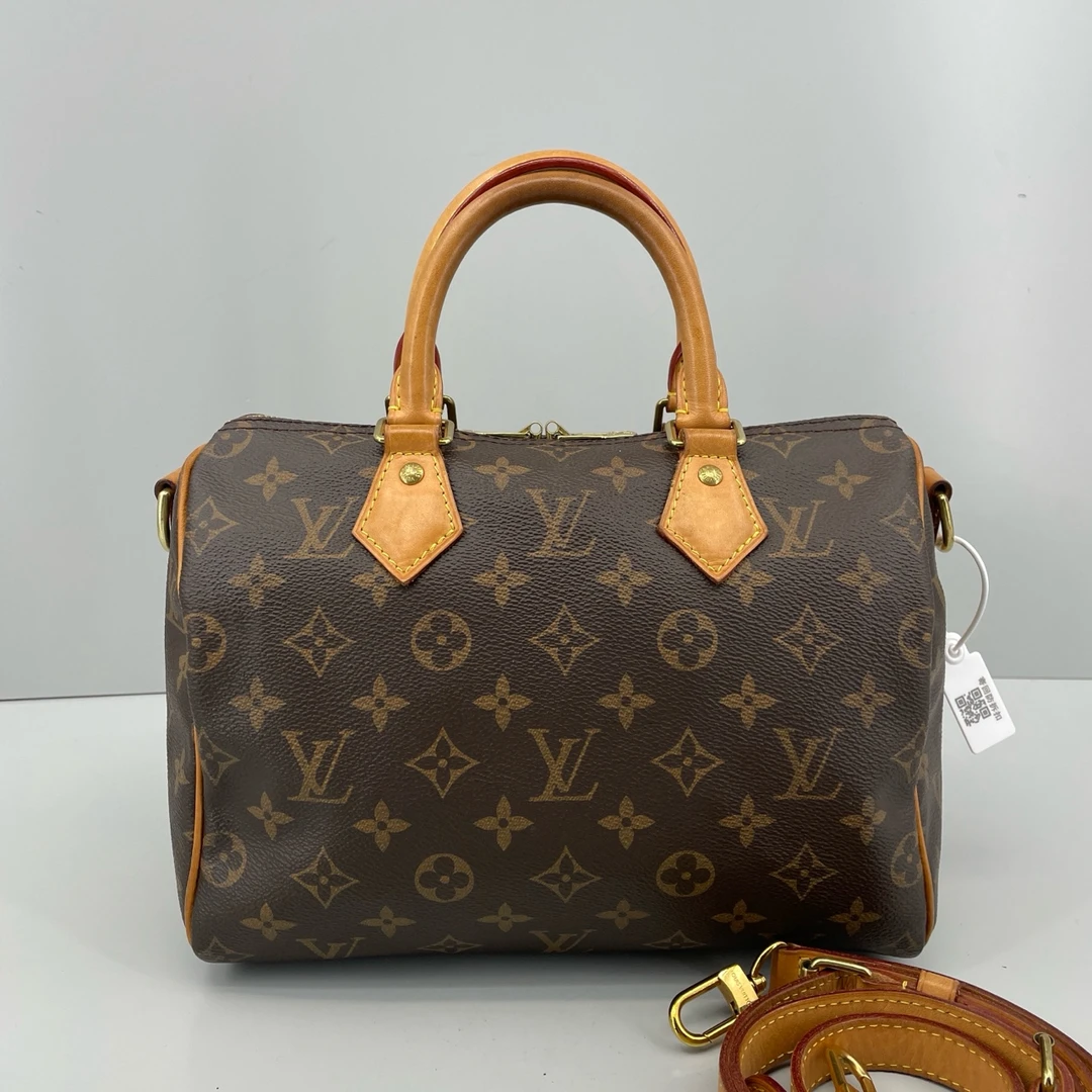 95新 LouisVuitton/路易威登 优选/Speedy25肩带款老花 25x20x15