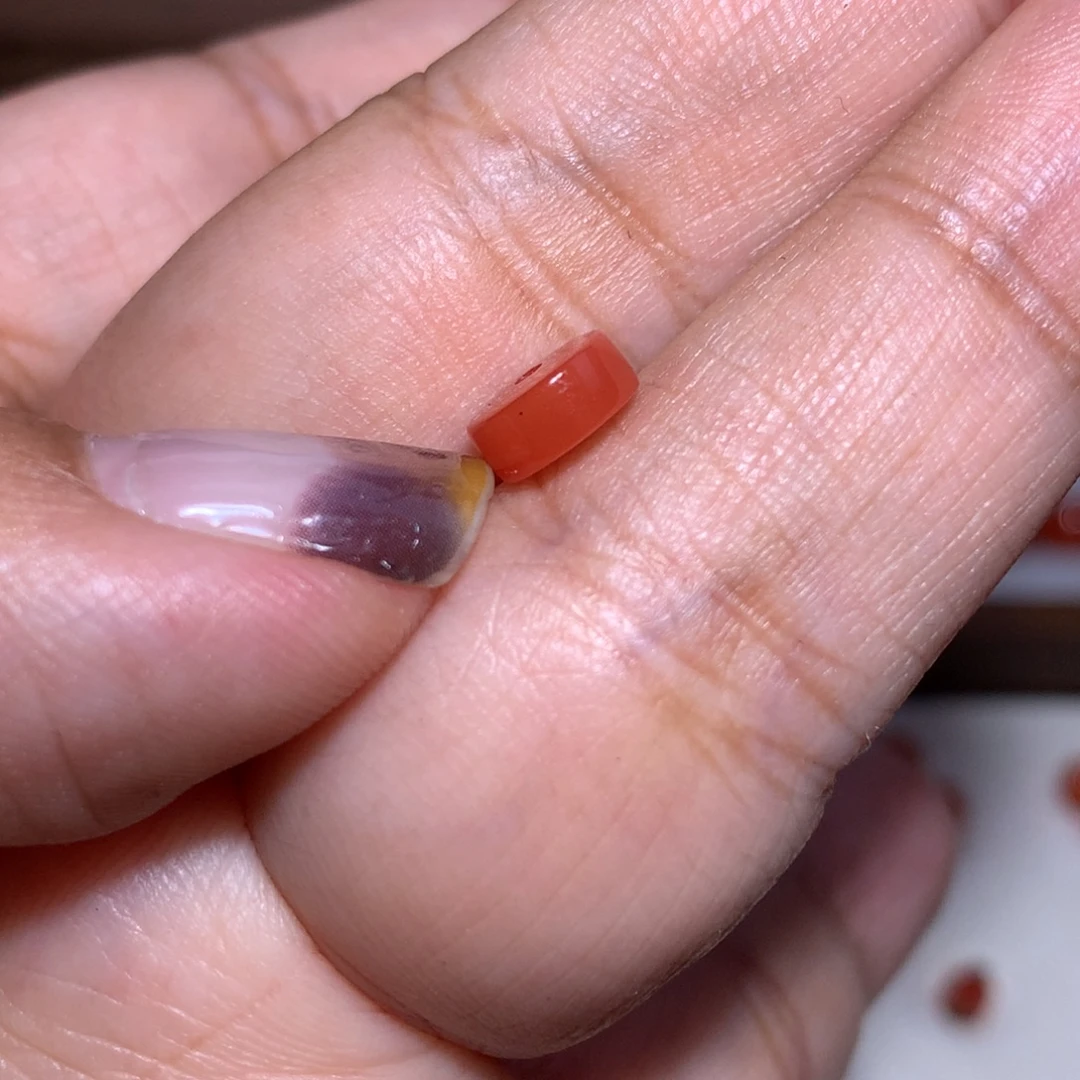 简***爱南红玛瑙未镶嵌药片7.2×3