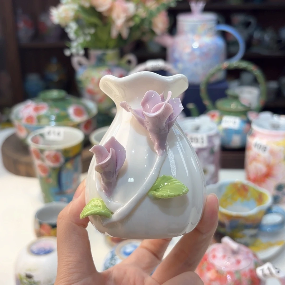 景德镇手绘高温釉下彩陶瓷茶具