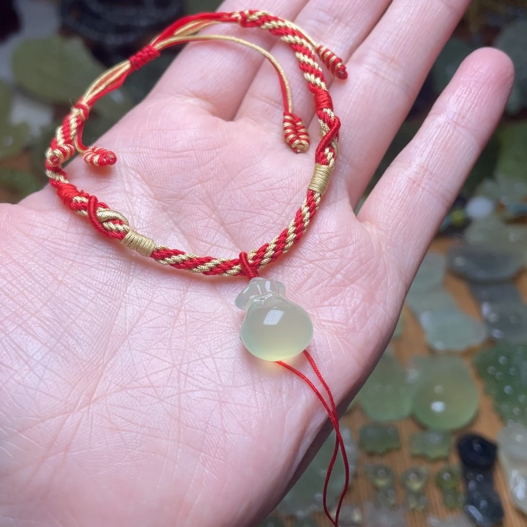 蛇纹石玉未镶嵌手链