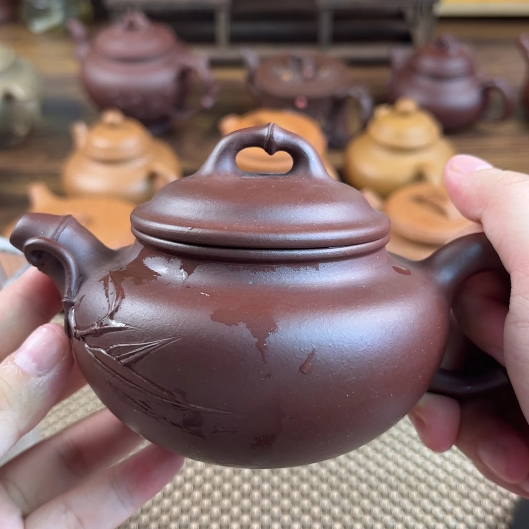 茶壶紫砂手工制作工艺精湛220cc