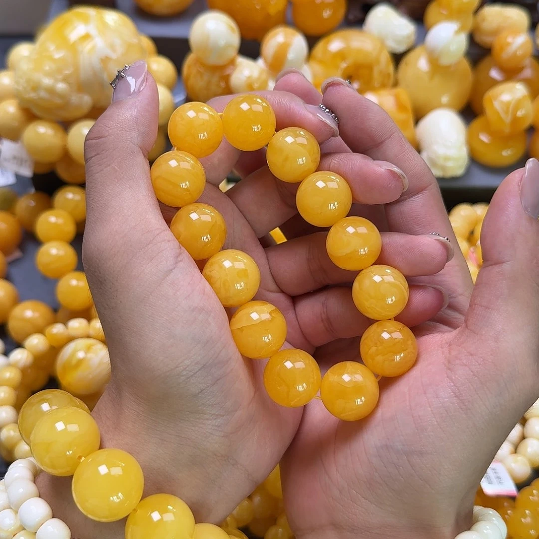 未镶嵌蜜蜡珠宝奇石18mm