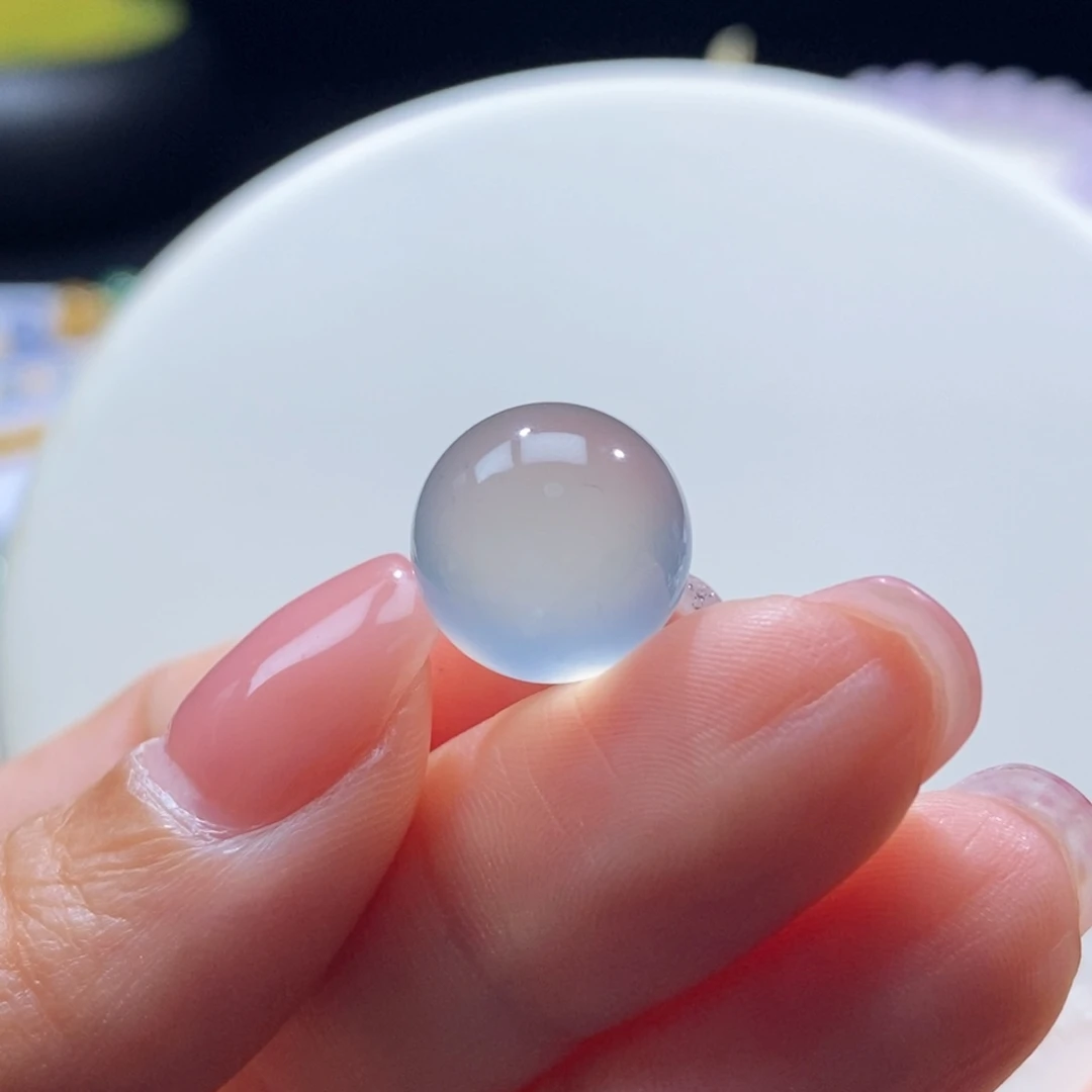 翡翠未镶嵌颈饰蓝杠卡13.3mm