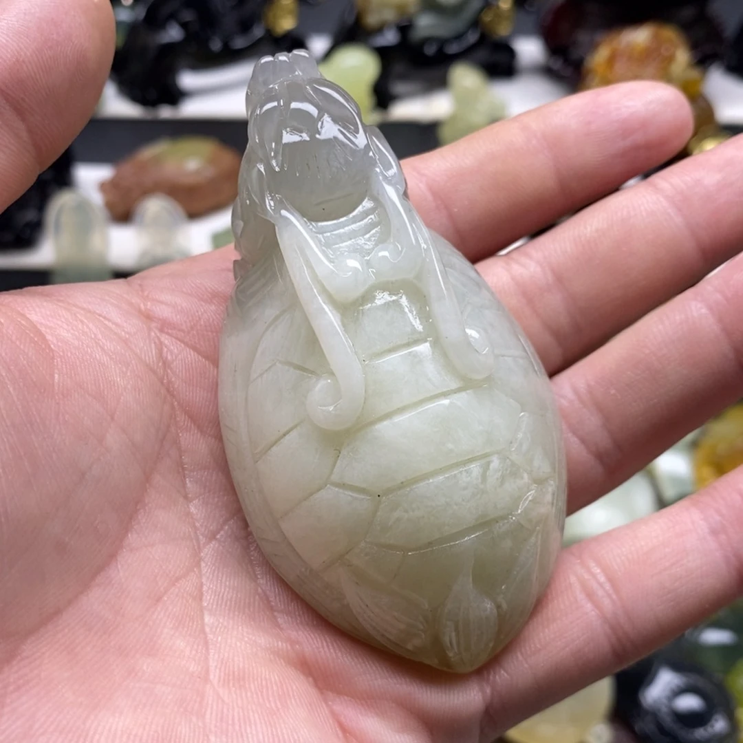 岫玉龙龟手把未镶嵌南*
