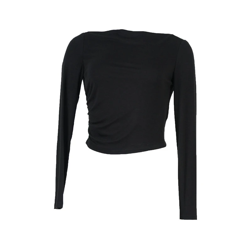 【力力淘专享】时尚百搭一字领长袖针织衫