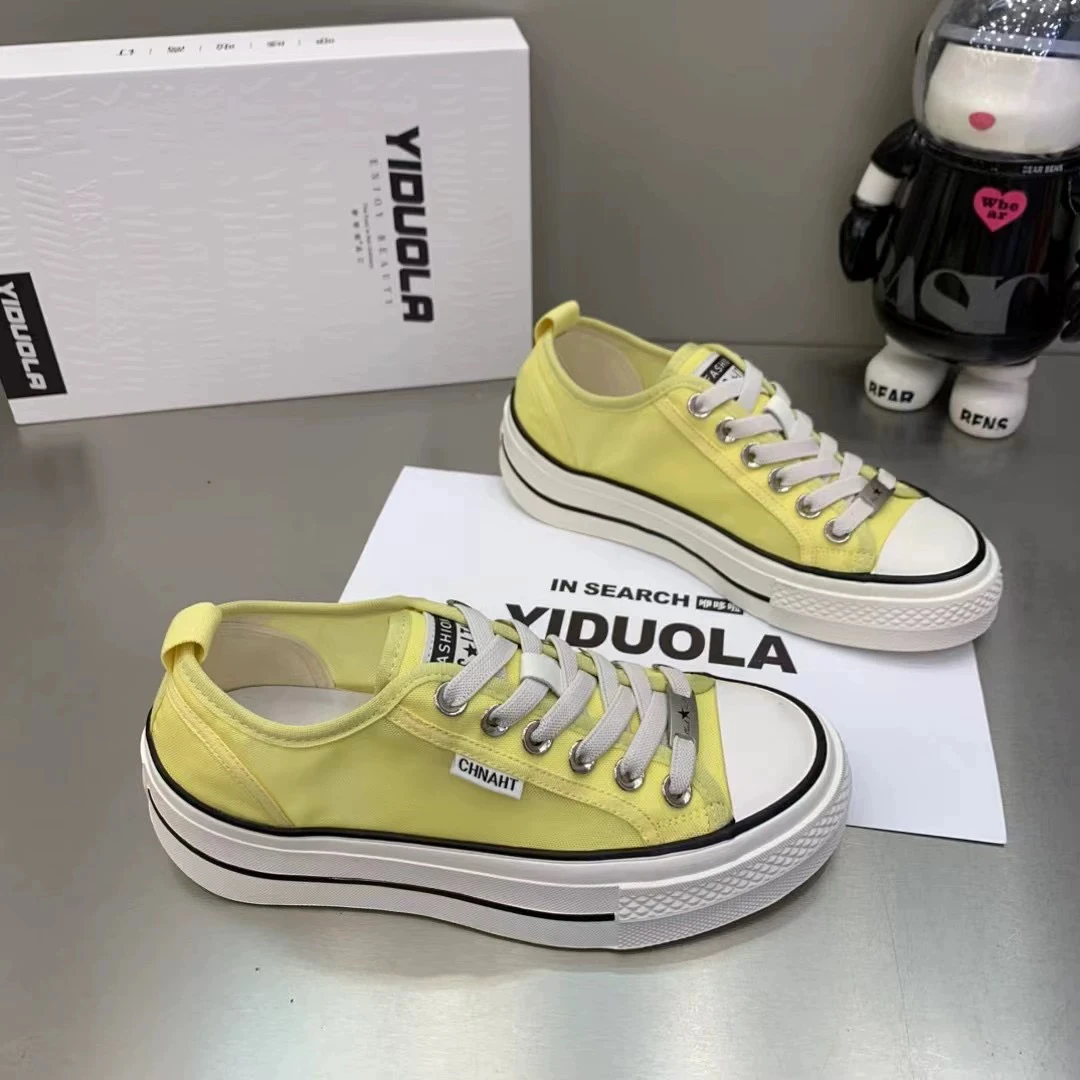 92516-2镂空鞋板鞋薄款系带时台低帮帆布鞋夏季中国风平底