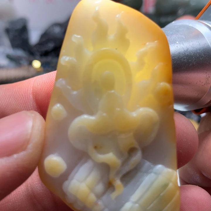 翡翠颈饰未镶嵌保真天然A货翡翠