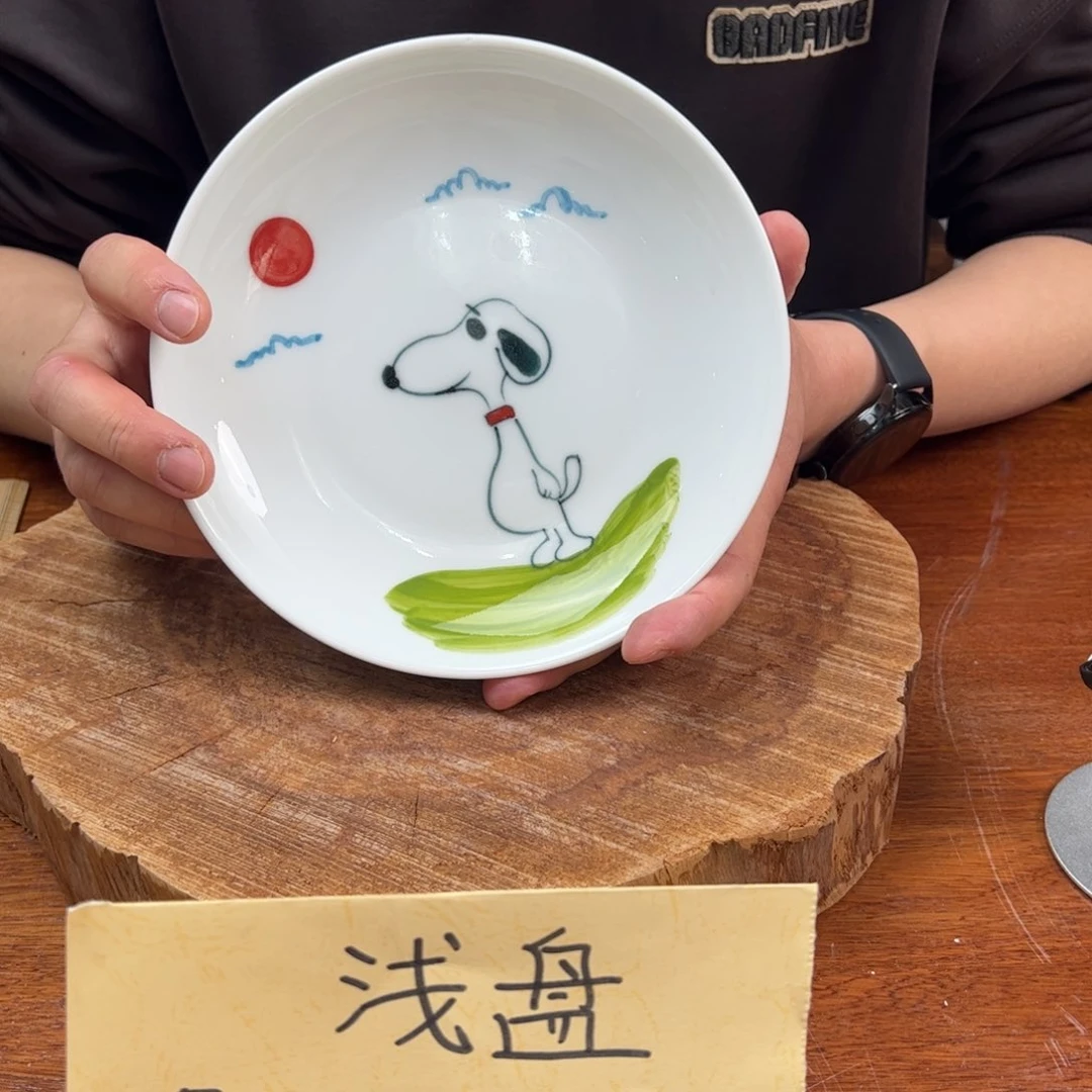 瓷片景德镇陶瓷手工手绘制作