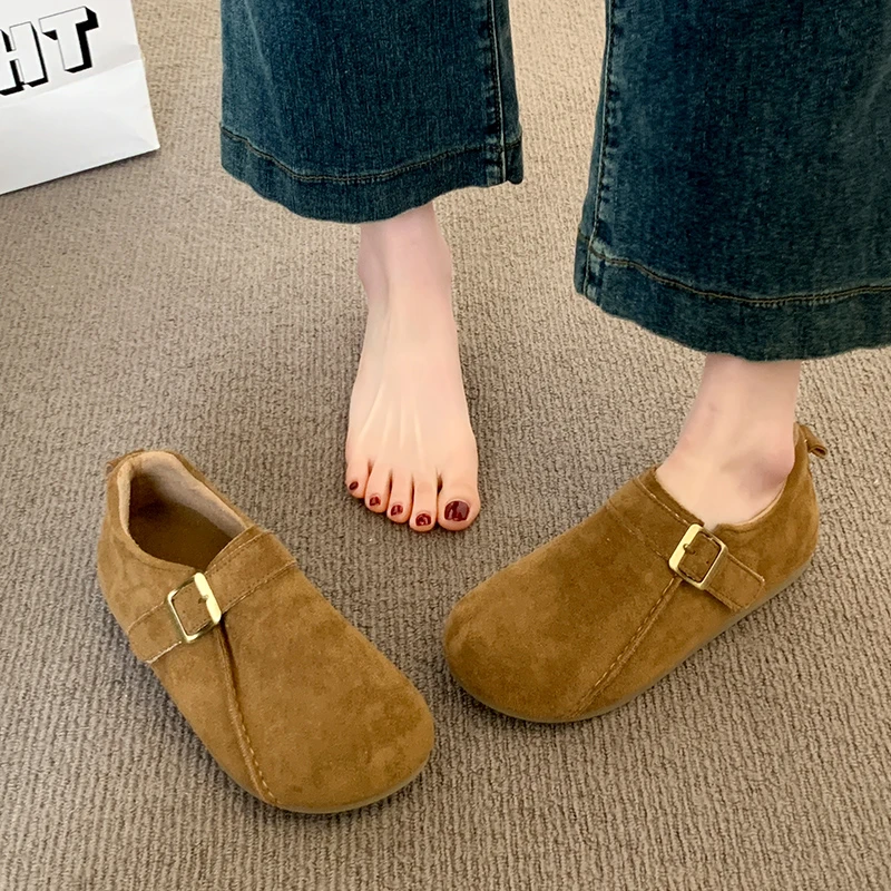 爆款阿甘鞋女2025春夏季新款德训鞋美式软底防滑休闲运动小白鞋女