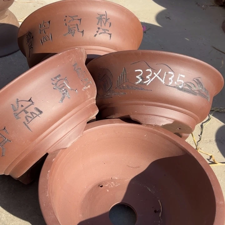 花盆紫砂100-4。         33-13,5