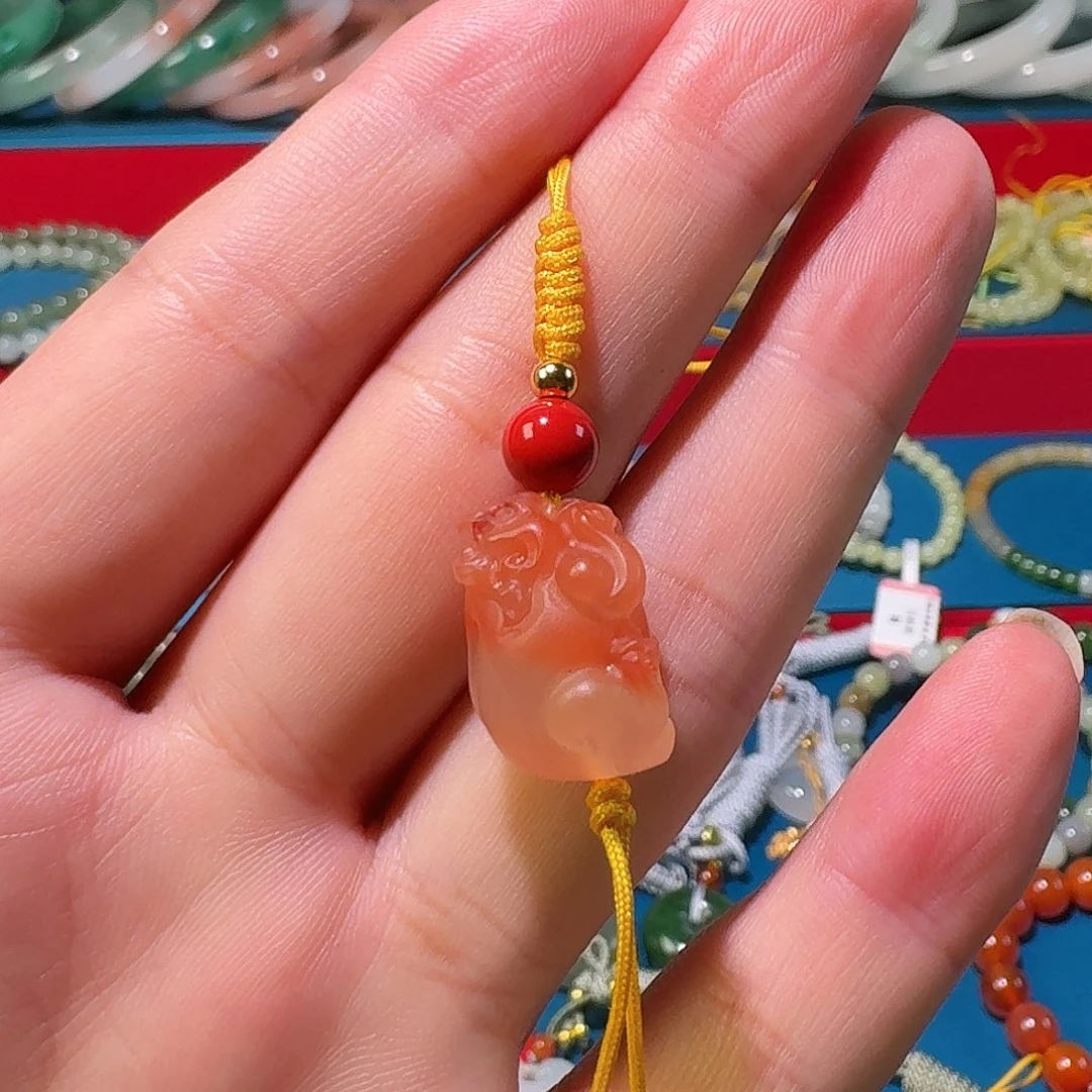 玛瑙/玉髓未镶嵌吊坠(不含链)手机链貔貅