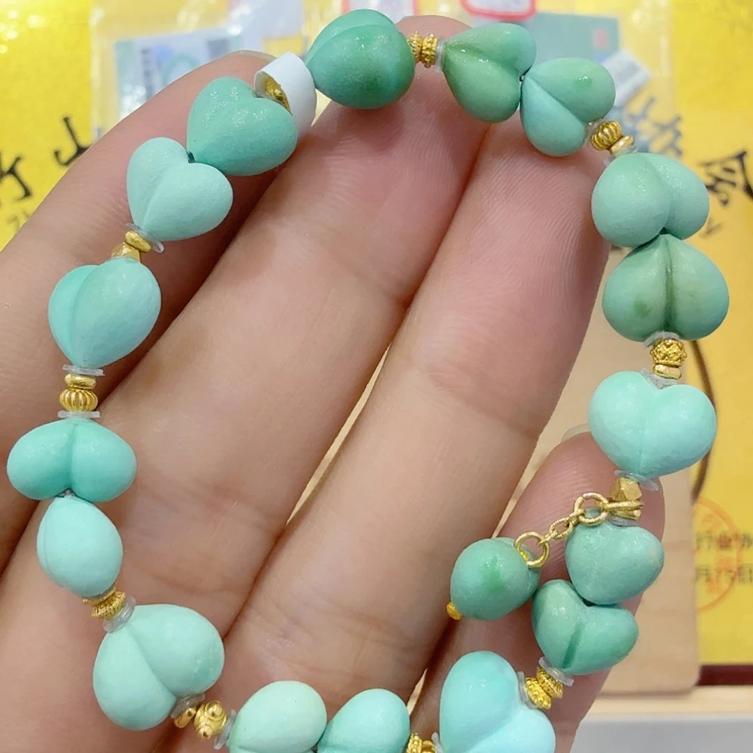 绿松石18K金镶嵌配饰