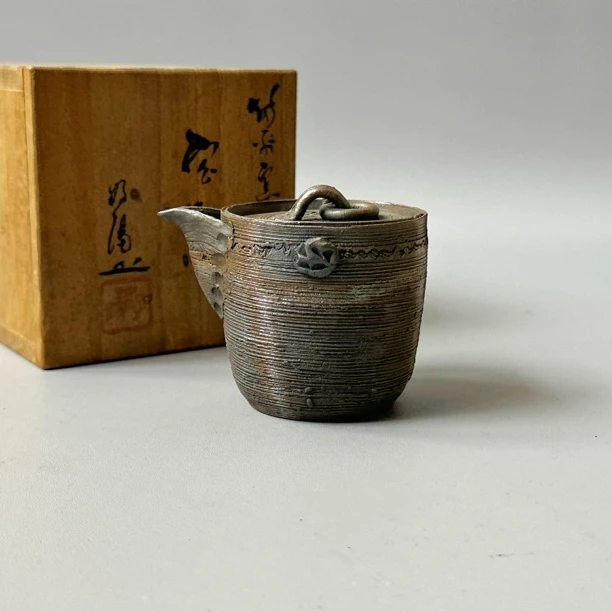 初代难波好阳作.容量95.日本备前烧