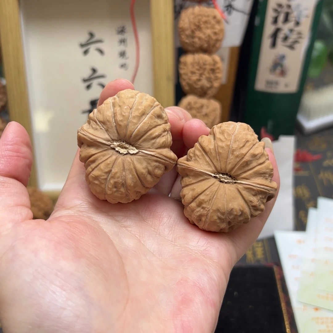 把件文玩核桃41全品南瓜墩