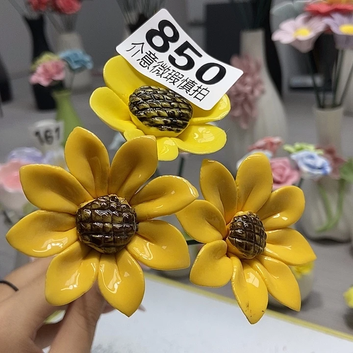 陶瓷纯手工捏花设计