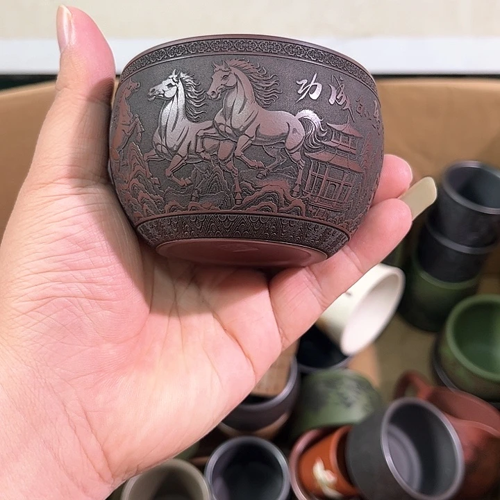 茶杯紫砂全手工紫砂主人杯