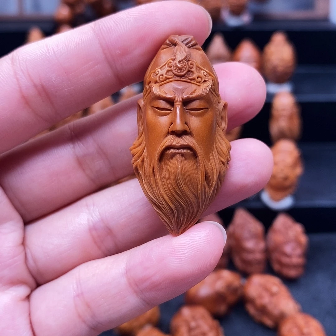 俺***呀橄榄核手串/手链关二爷