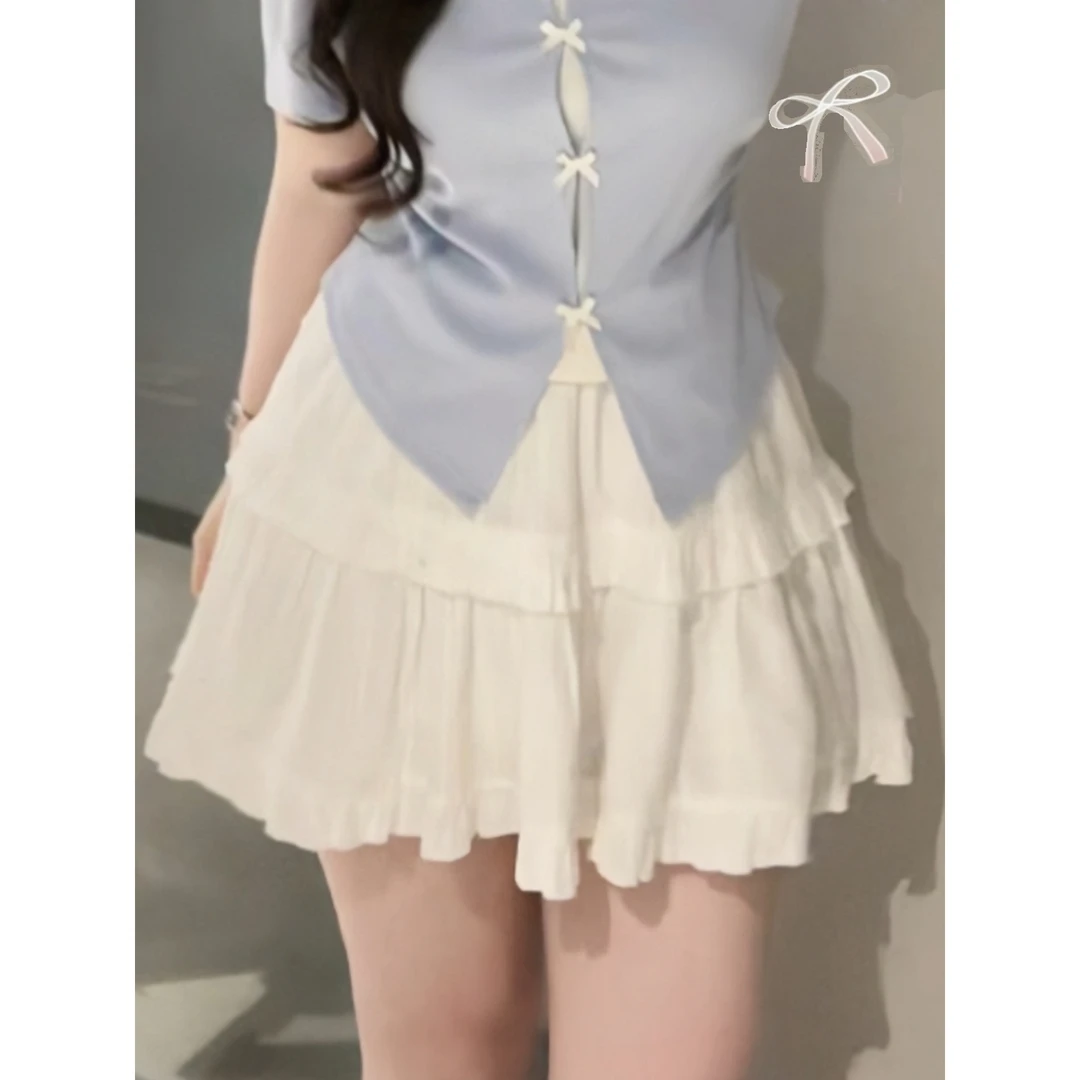 【100】夏季裙子女小个子百搭时尚蛋糕裙高腰显瘦半身裙新款