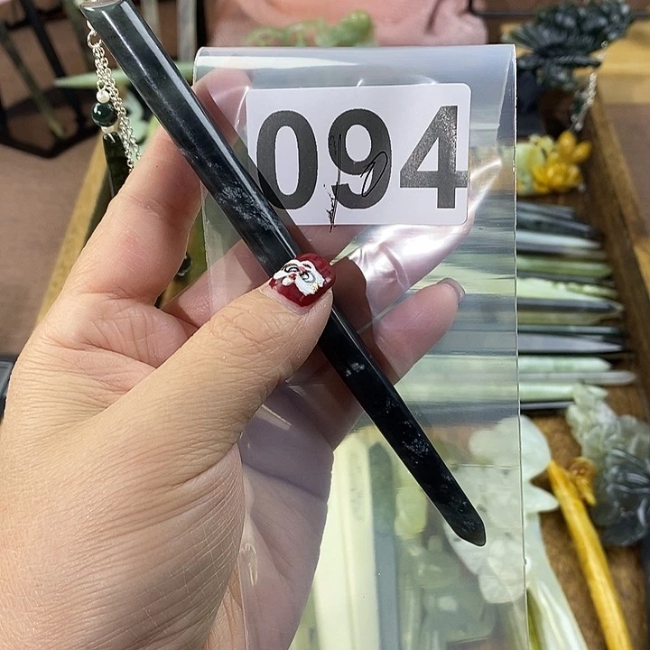 蛇纹石玉玉簪合金方*