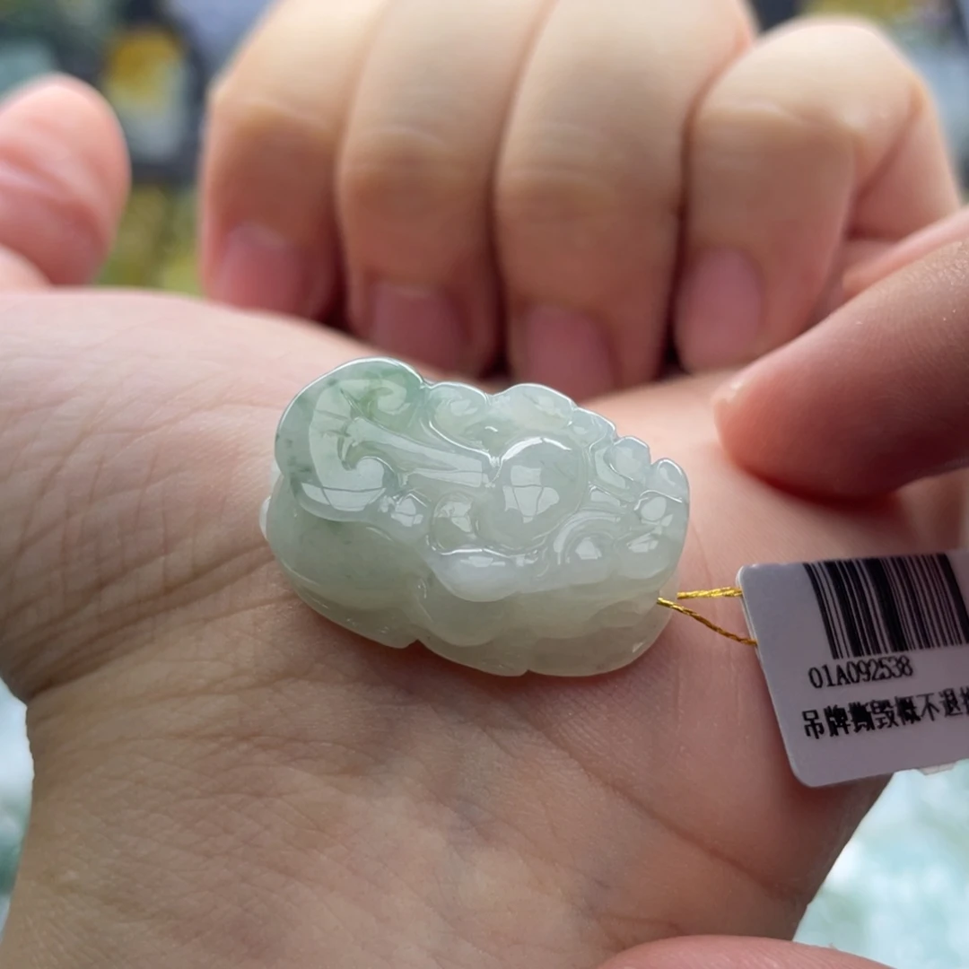 翡翠未镶嵌颈饰貔貅4