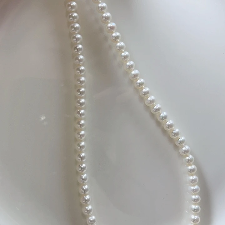 淡水珍珠未镶嵌5-6冷白镜面光