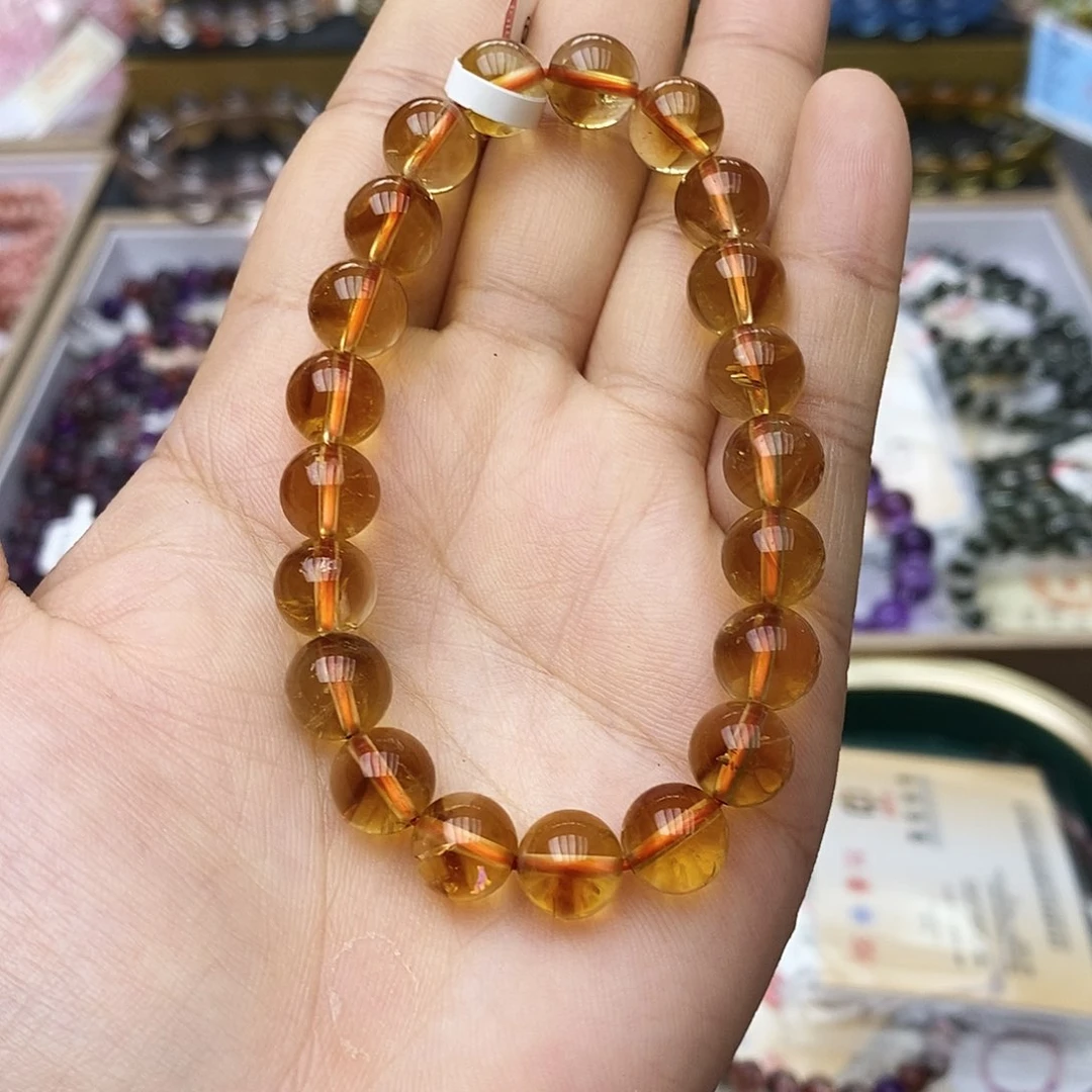 未镶嵌手链水晶Z300黄水晶9mm