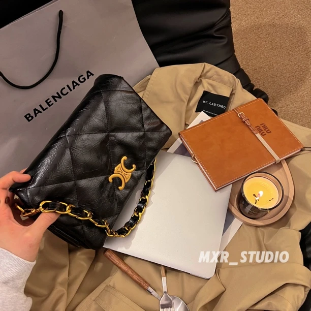 【凯旋世家】通勤托特包女2025新款单肩大容量高级感腋下链条包秋冬