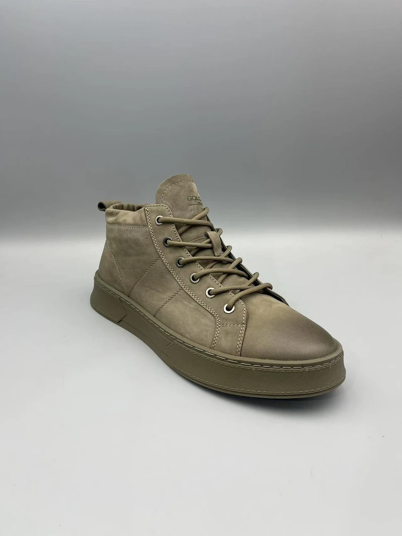 新款轻质厚底系带男士真皮鞋休闲鞋C568