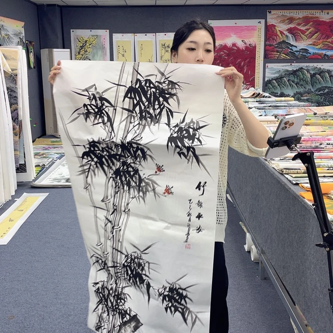 国画作品小姐姐放漏…