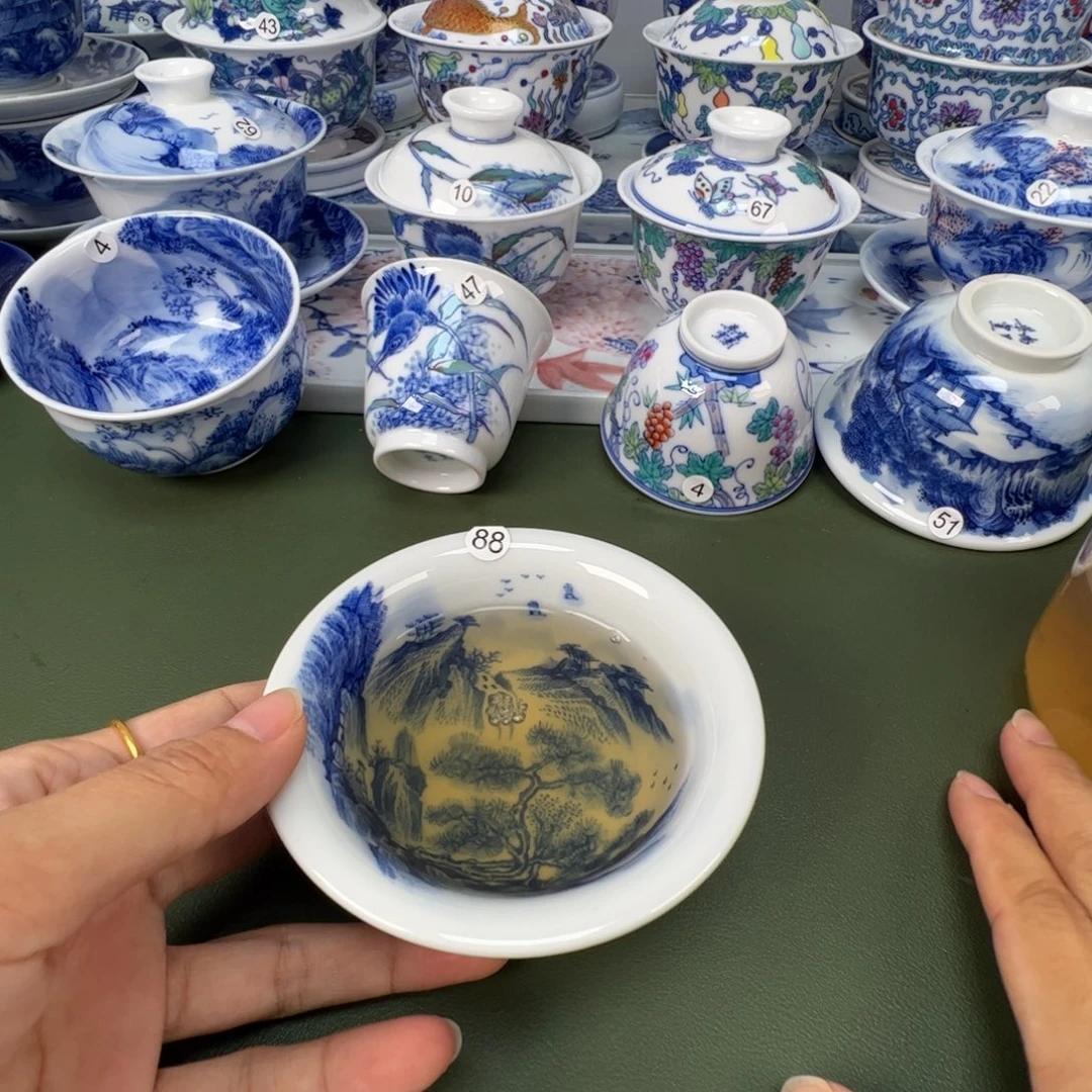 景德镇纯手工纯手绘茶具木木88