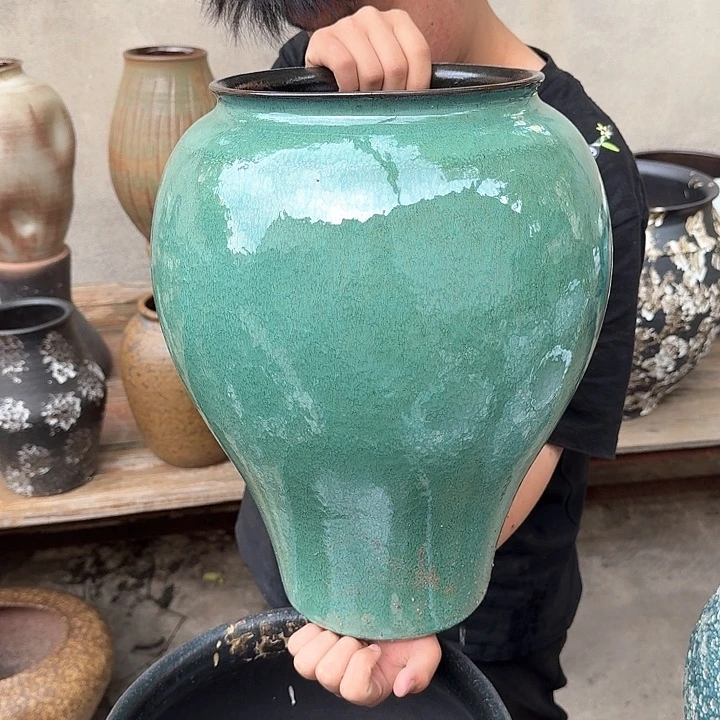 紫砂花盆高度42口径22