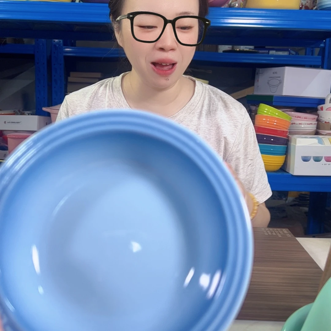 陶瓷水晶蓝小草帽