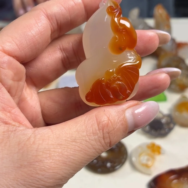 未镶嵌吊坠(不含链)玛瑙/玉髓