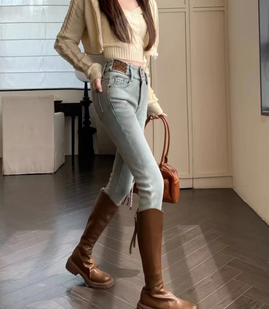 1【刚】中山【孤品】2024显瘦高腰百搭烟管阔腿裤