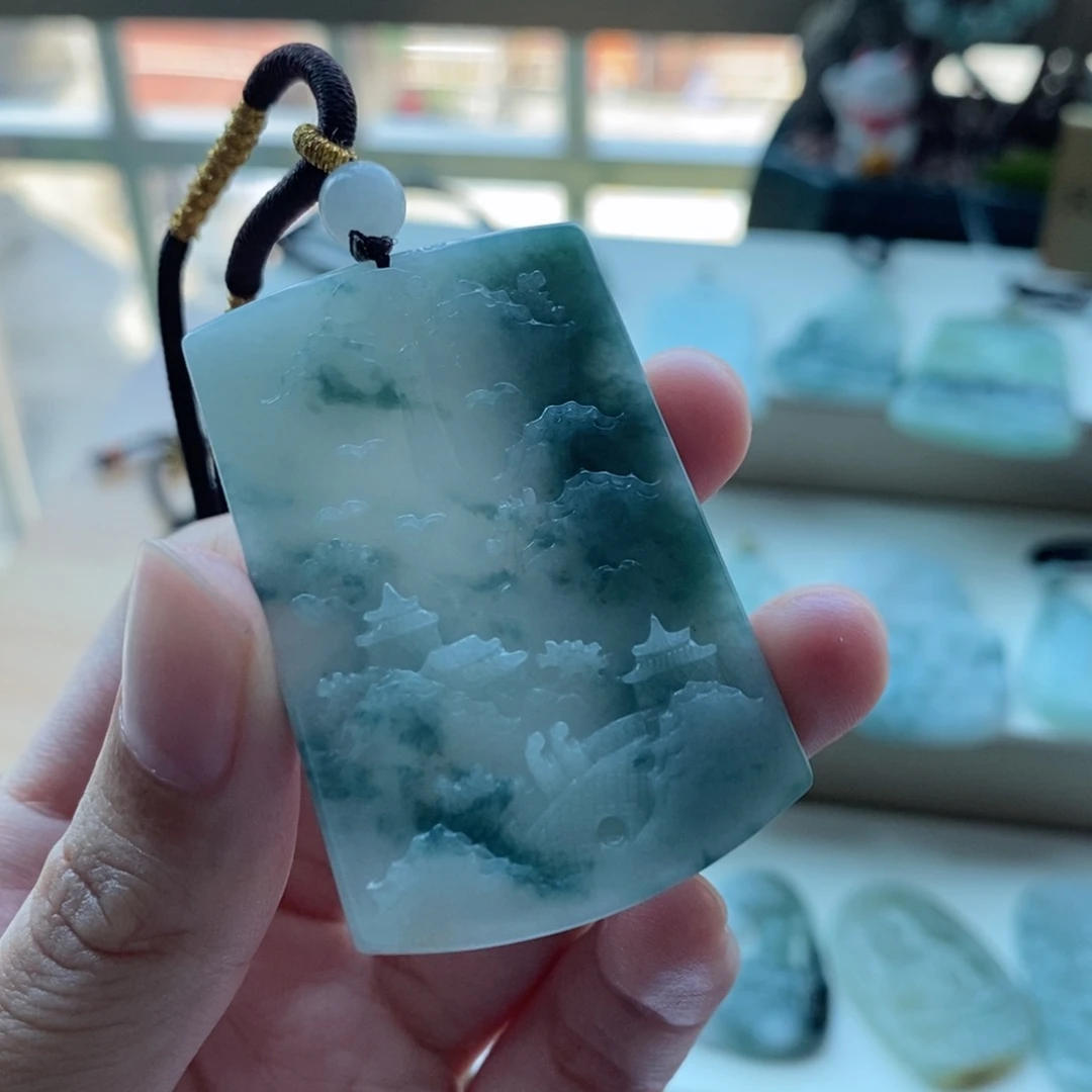【闪购商品】颈饰未镶嵌翡翠热****天然缅甸A货翡翠