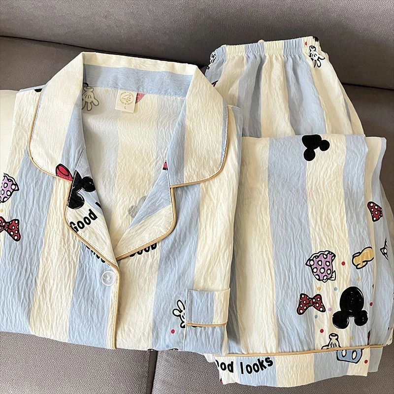 2025年春秋季新款日系卡通睡衣女生学生长袖长裤可外穿家居服套装