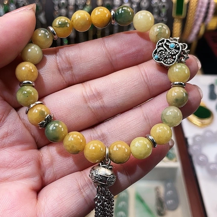 翡翠银S925镶嵌颈饰