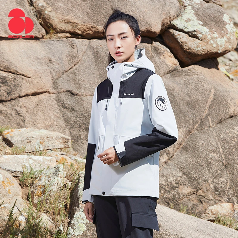 SCALER/思凯乐男女秋冬抓绒防风防水保暖冲锋衣F2415533