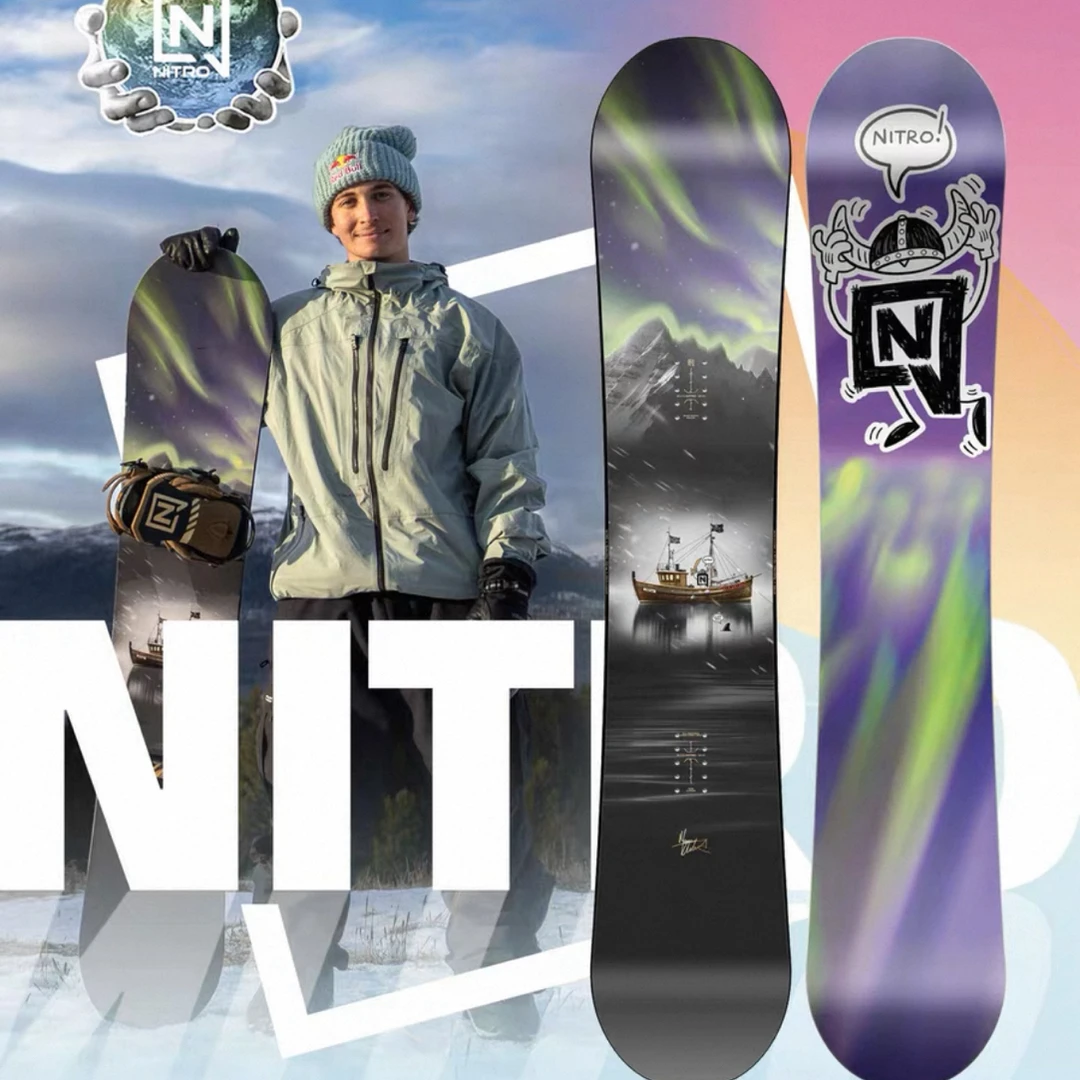 冷山 NITRO滑雪板team pro mk马库斯联名刻滑公园单板2526男款