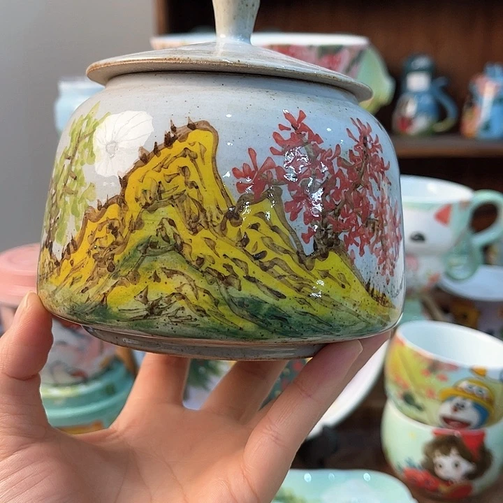 陶景德镇釉下手绘陶瓷