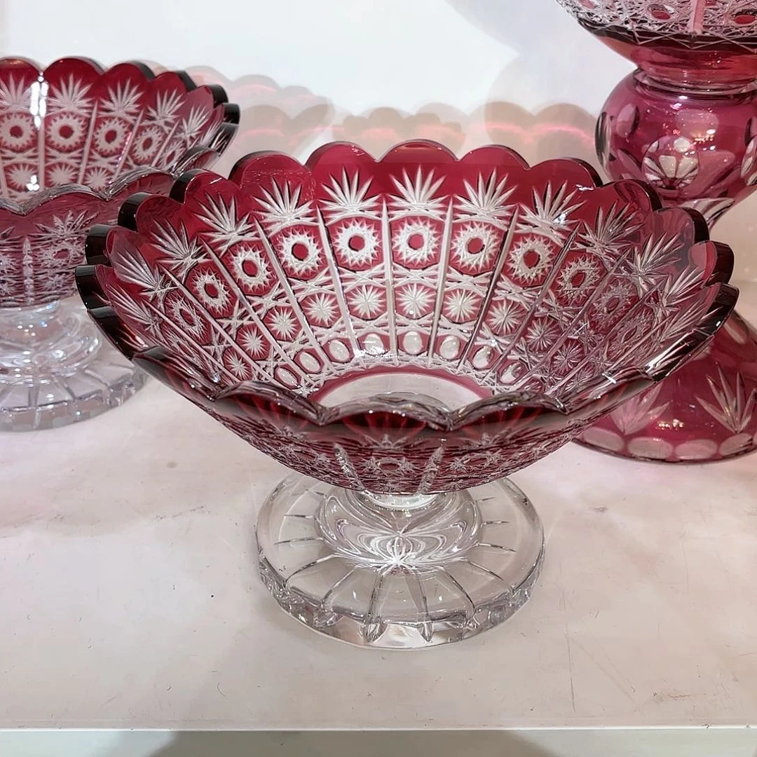 水晶杯水晶花瓶果盘通宝工艺品56号