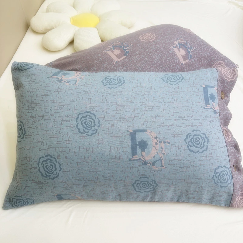 枕套【浪漫主义】48X74厘米 纯棉全棉双层纱枕套