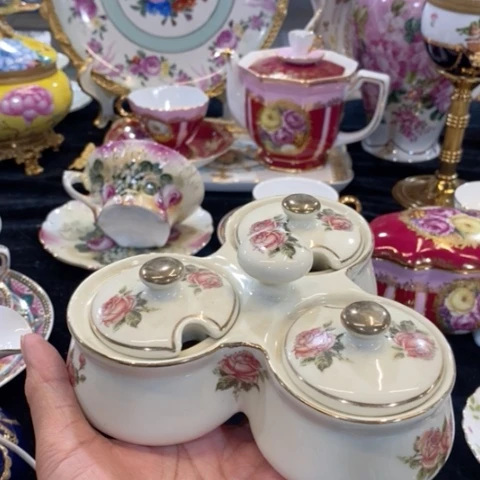 摆件调味罐微掉金