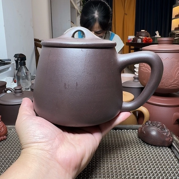 用***1茶杯紫砂原矿紫砂