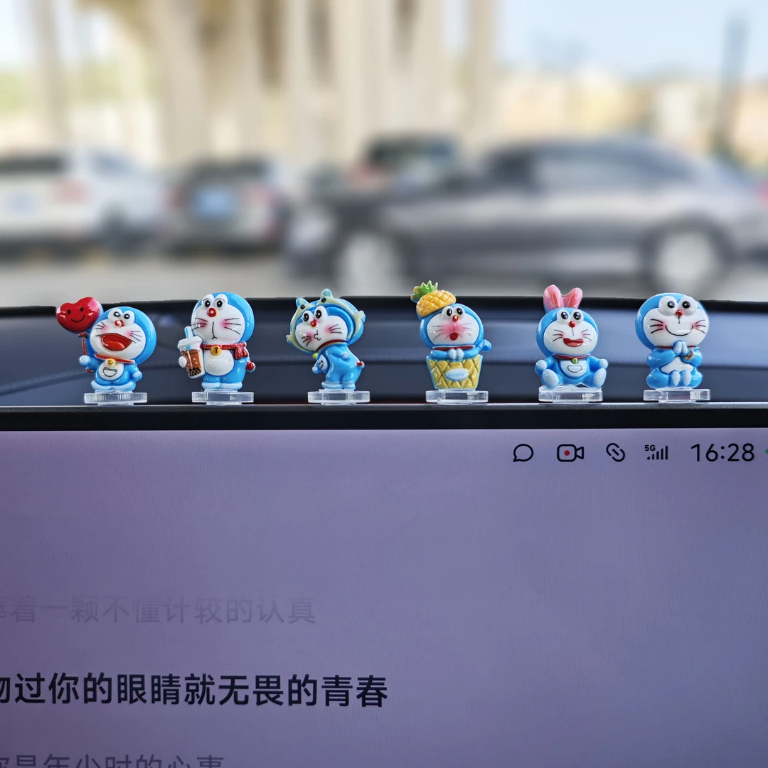 哆啦A梦车载摆件汽车电动车装饰品小摆件车内饰品汽车中控台摆件