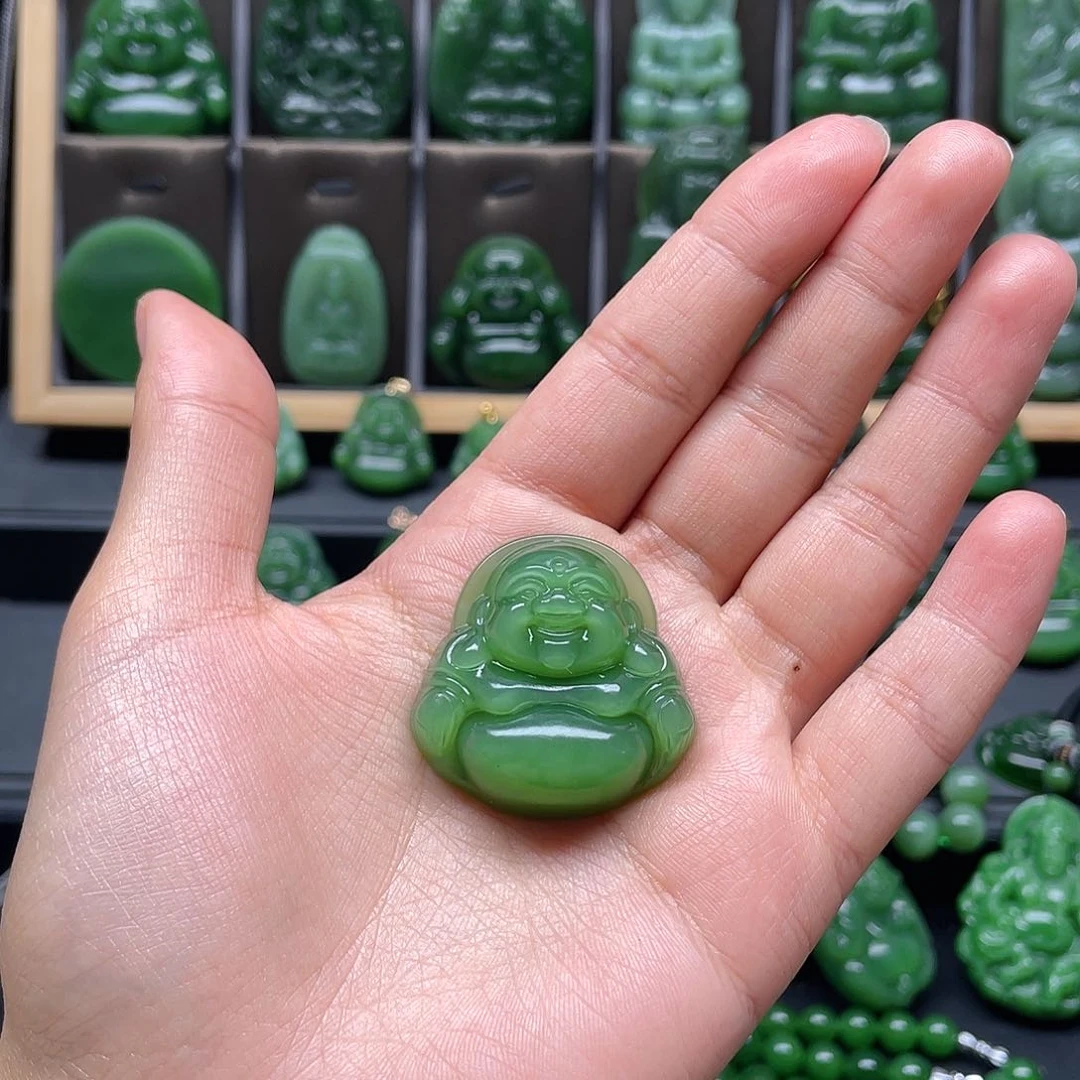 和田玉吊坠未镶嵌荼*.