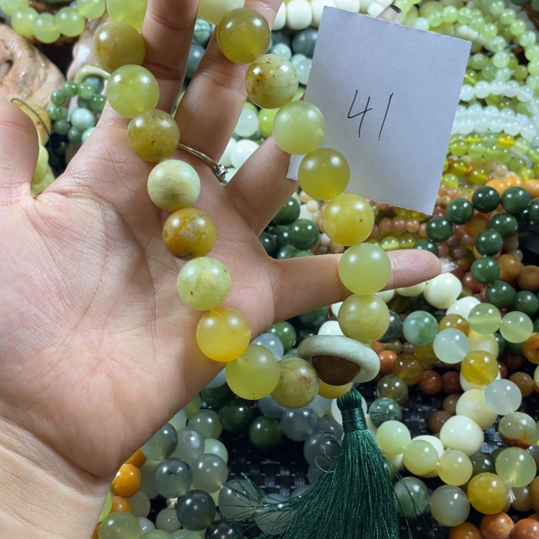 未镶嵌蛇纹石玉手串