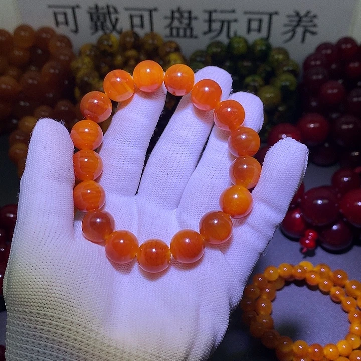 松木（琥珀木）手串/手链1.3 包浆高货